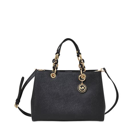 michael kors black cynthia bag|Michael Kors cynthia medium satchel.